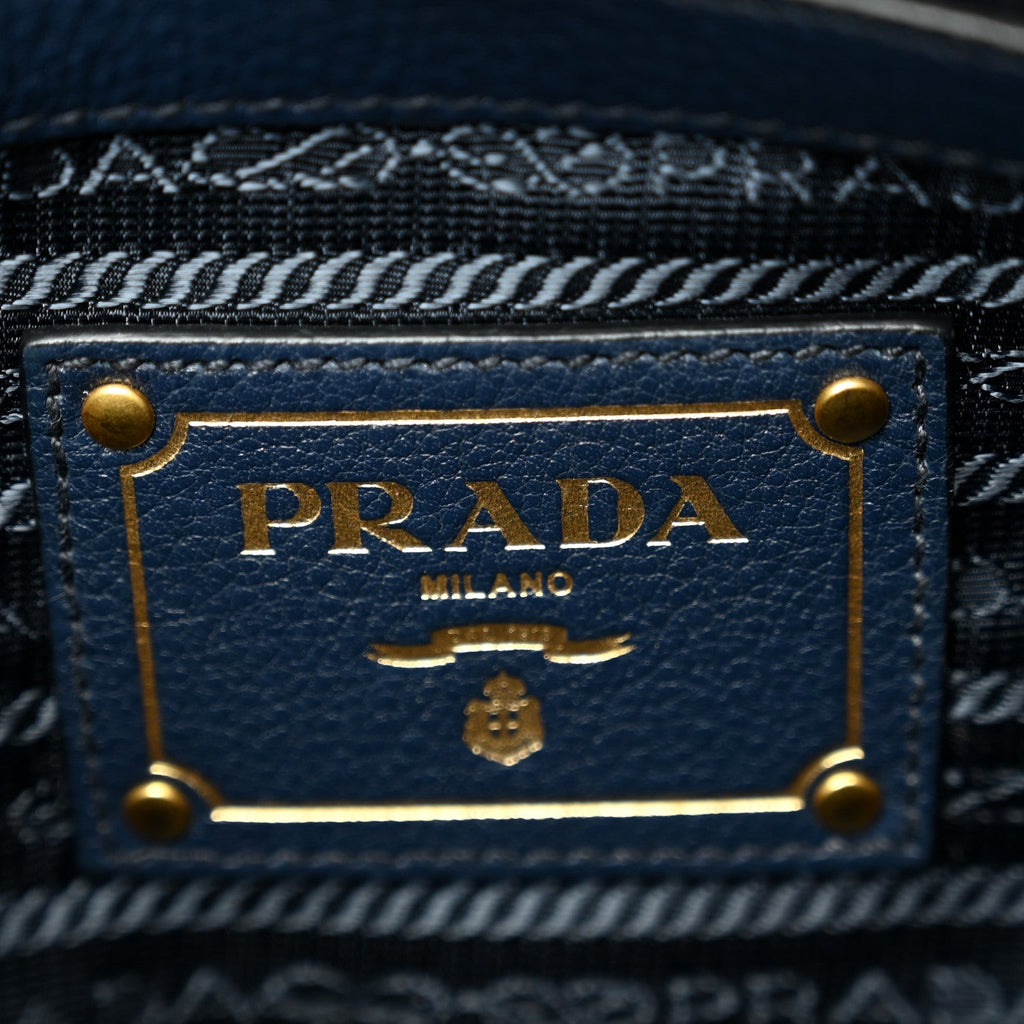 Prada Vitello Phenix Shopping Satchel Baltico