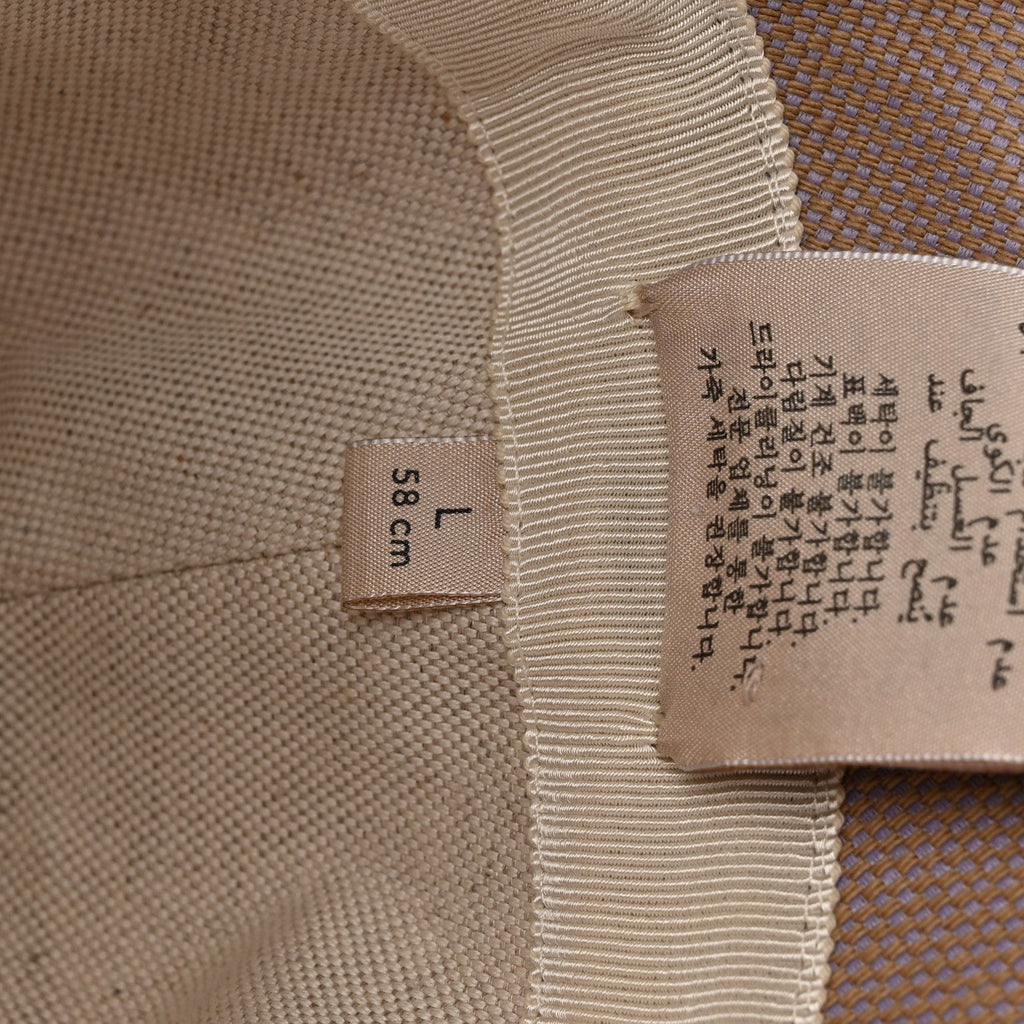 Gucci Monogram Jumbo GG Mosteria Bucket Hat L Beige Lapis