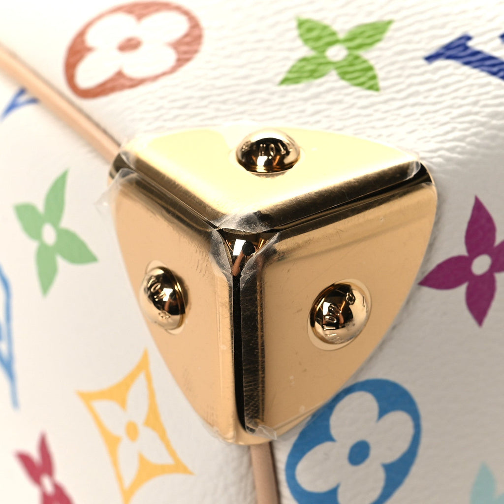 Louis Vuitton LV X TM Monogram Multicolor Speedy Bandouliere 25 White