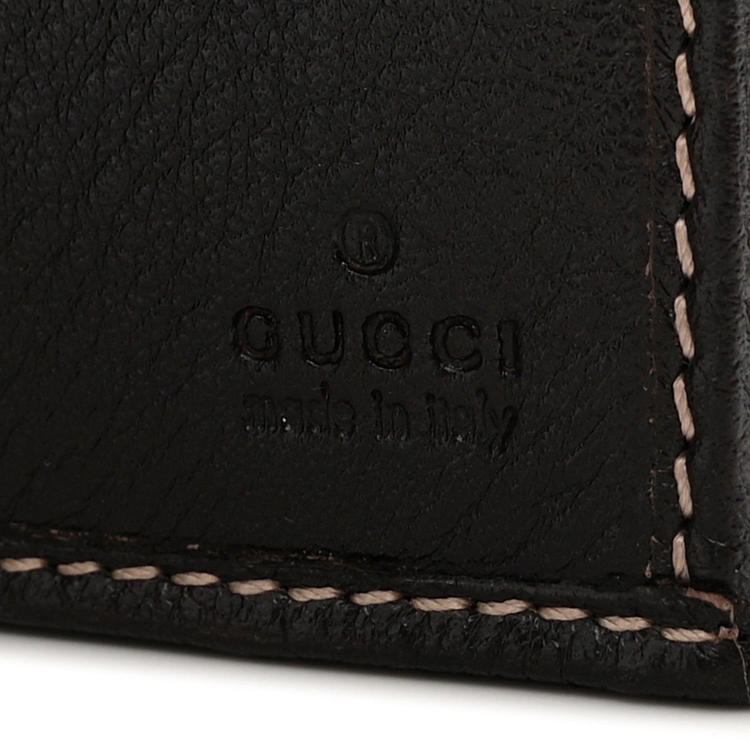 Gucci GG Plus Monogram Icon Bar Continental Flap Wallet Dark Brown
