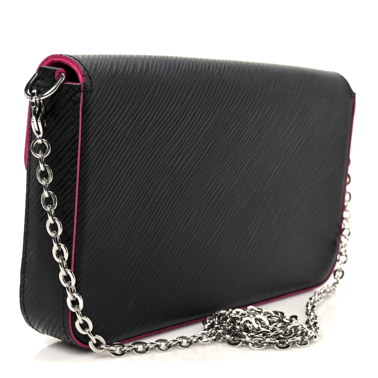 Louis Vuitton Epi Pochette Felicie Black Hot Pink