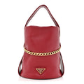 Prada Nappa Petit Sac Mini Bucket Bag Ciliegia