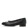 Lambskin Cap Toe CC Uniform Pumps 36 Black