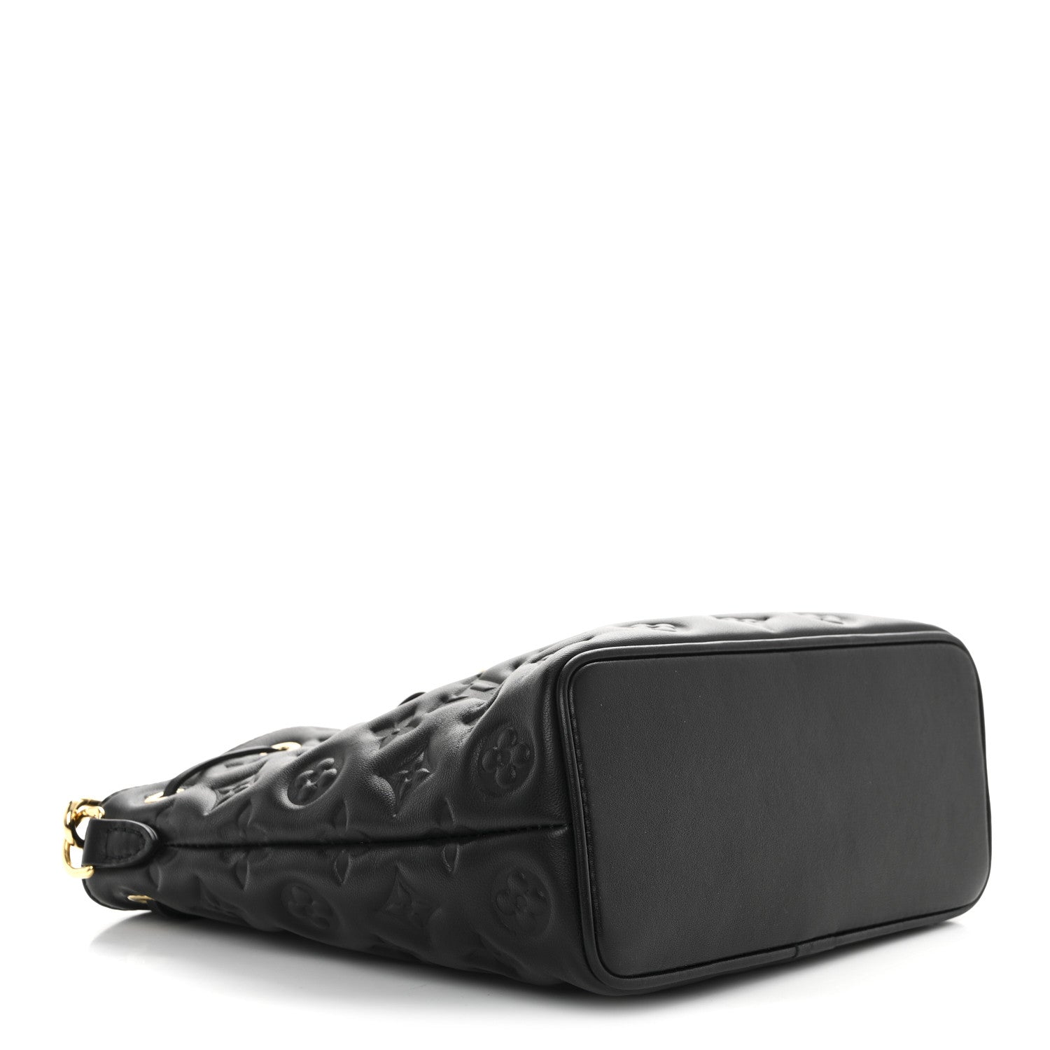 Louis Vuitton Lambskin Embossed Monogram Coussin Bucket Black