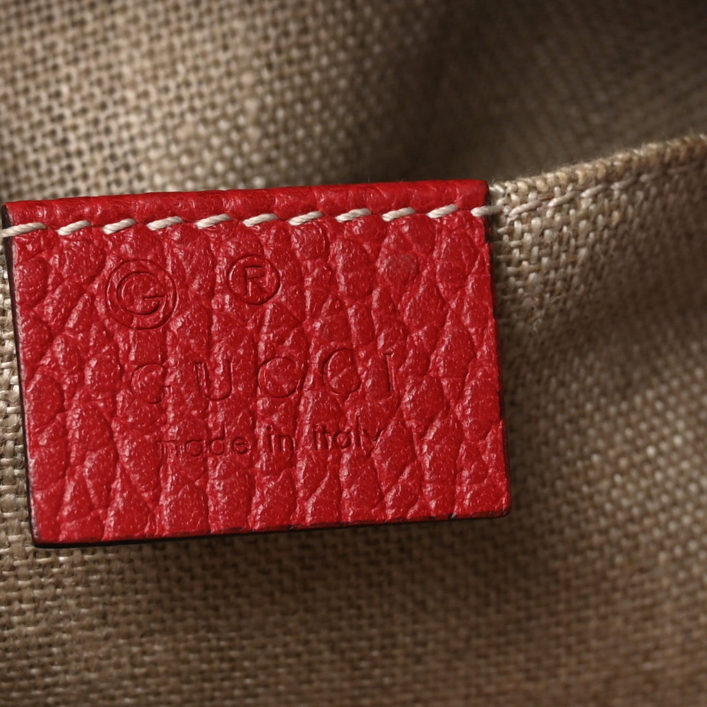 Gucci Monogram Mini Bree Messenger Bag Red