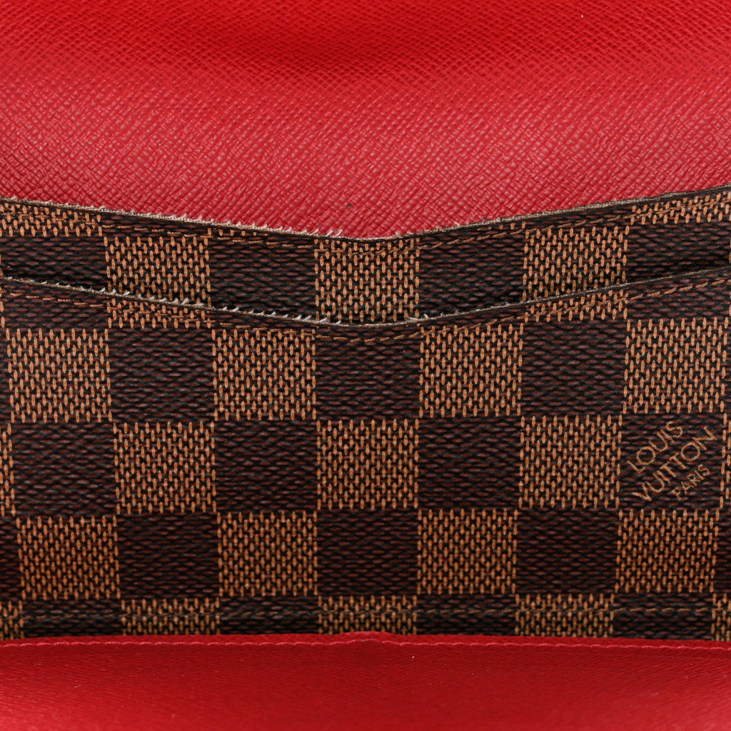 Louis Vuitton Damier Ebene Josephine Wallet Red