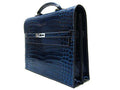 Hermes Briefcases H1053 Unisex Briefcase Blue Handbag