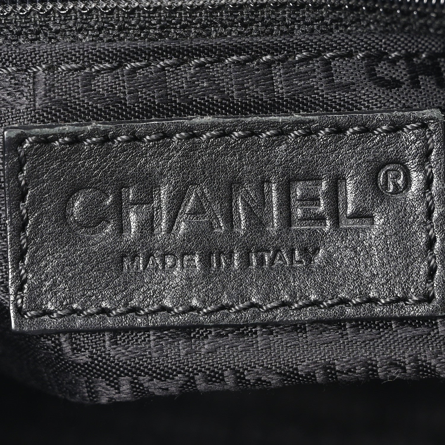 Chanel Lambskin Stitched Chocolate Bar Chain Fringe Hobo Black