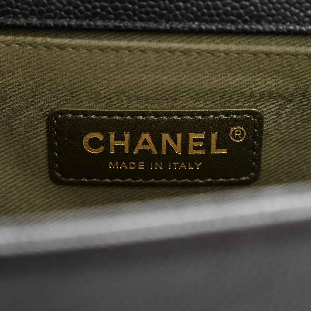 Chanel Caviar Quilted Medium Boy Flap Black