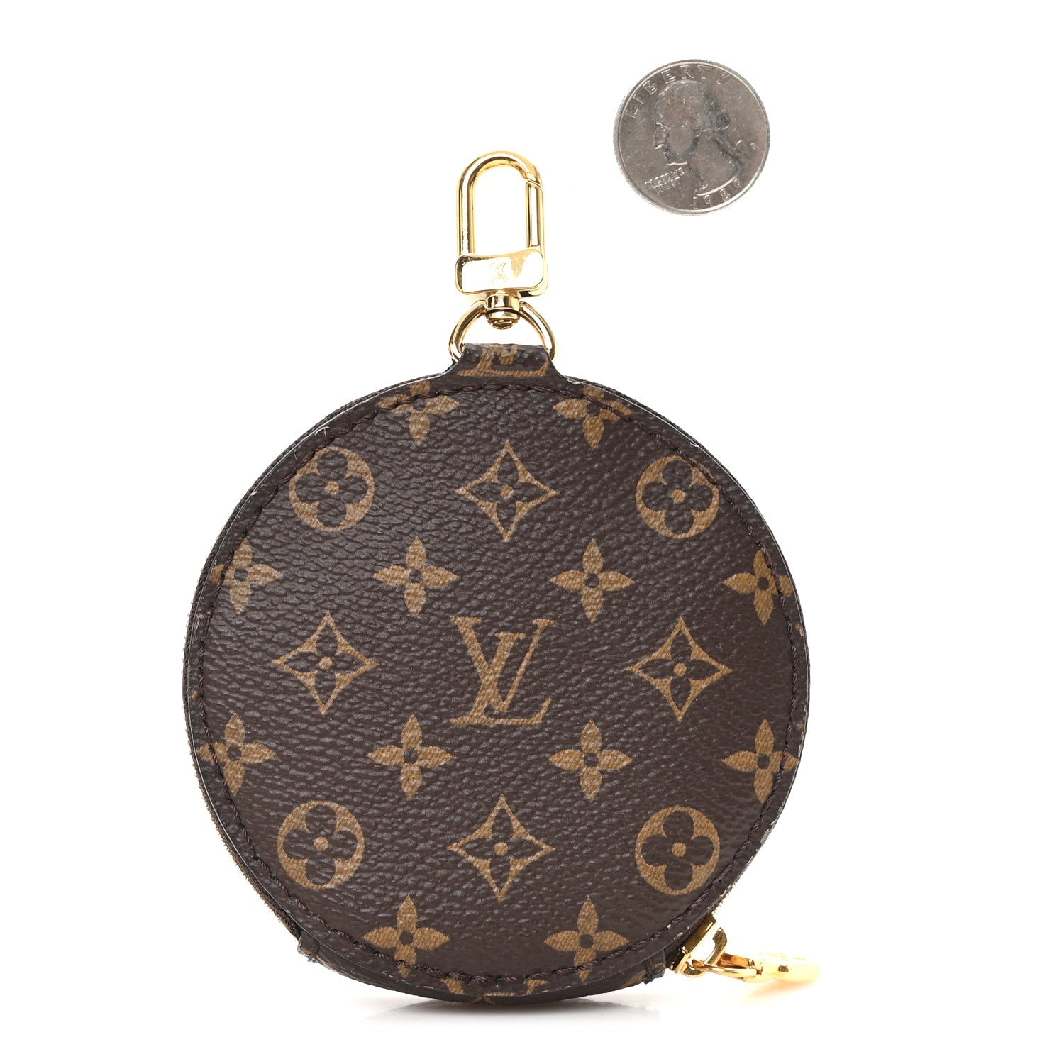Louis Vuitton Monogram Multi Pochette Accessories Round Coin Purse