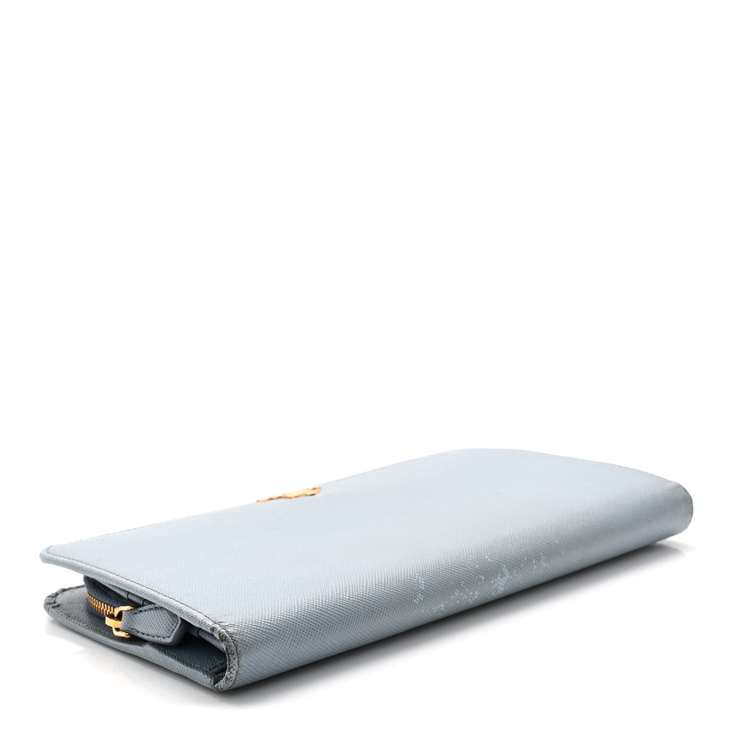 Prada Saffiano Metal Continental Wallet Astrale