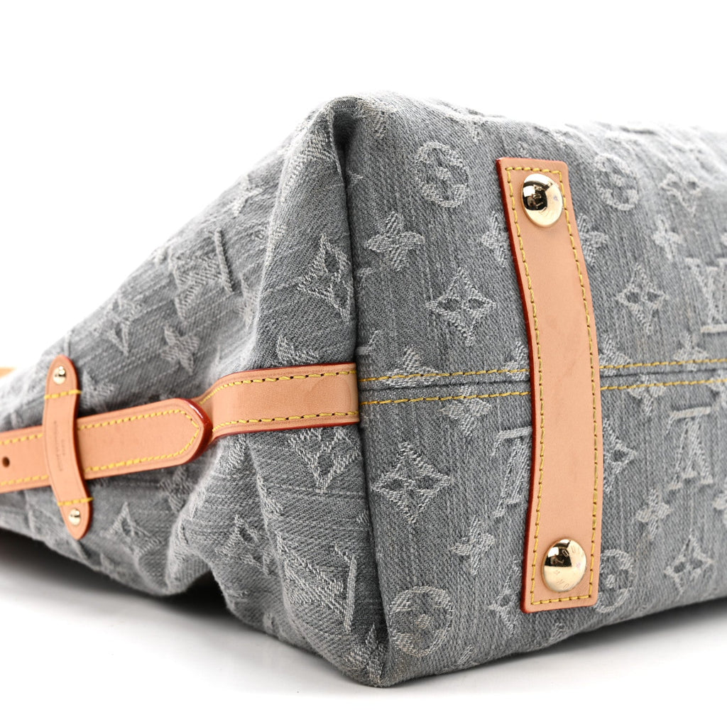 Louis Vuitton Monogram Denim CarryAll MM Washed Grey