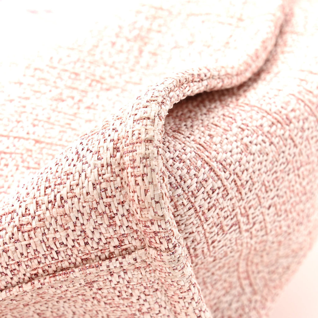 Chanel Lurex Boucle Deauville Medium Tote Pink