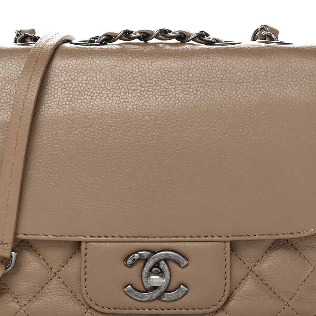 Chanel Caviar Quilted Mini All About Flap Bag Brown