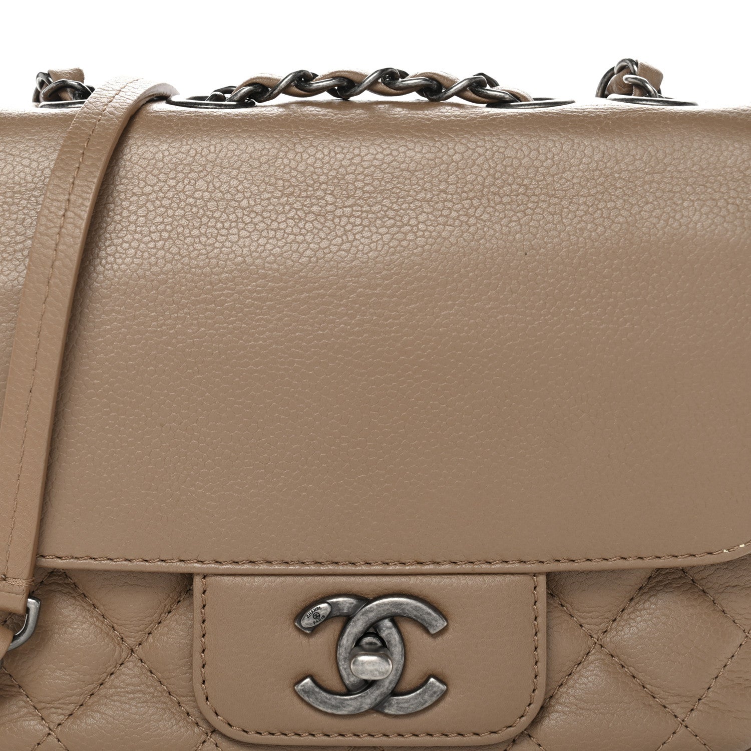 Chanel Caviar Quilted Mini All About Flap Bag Brown
