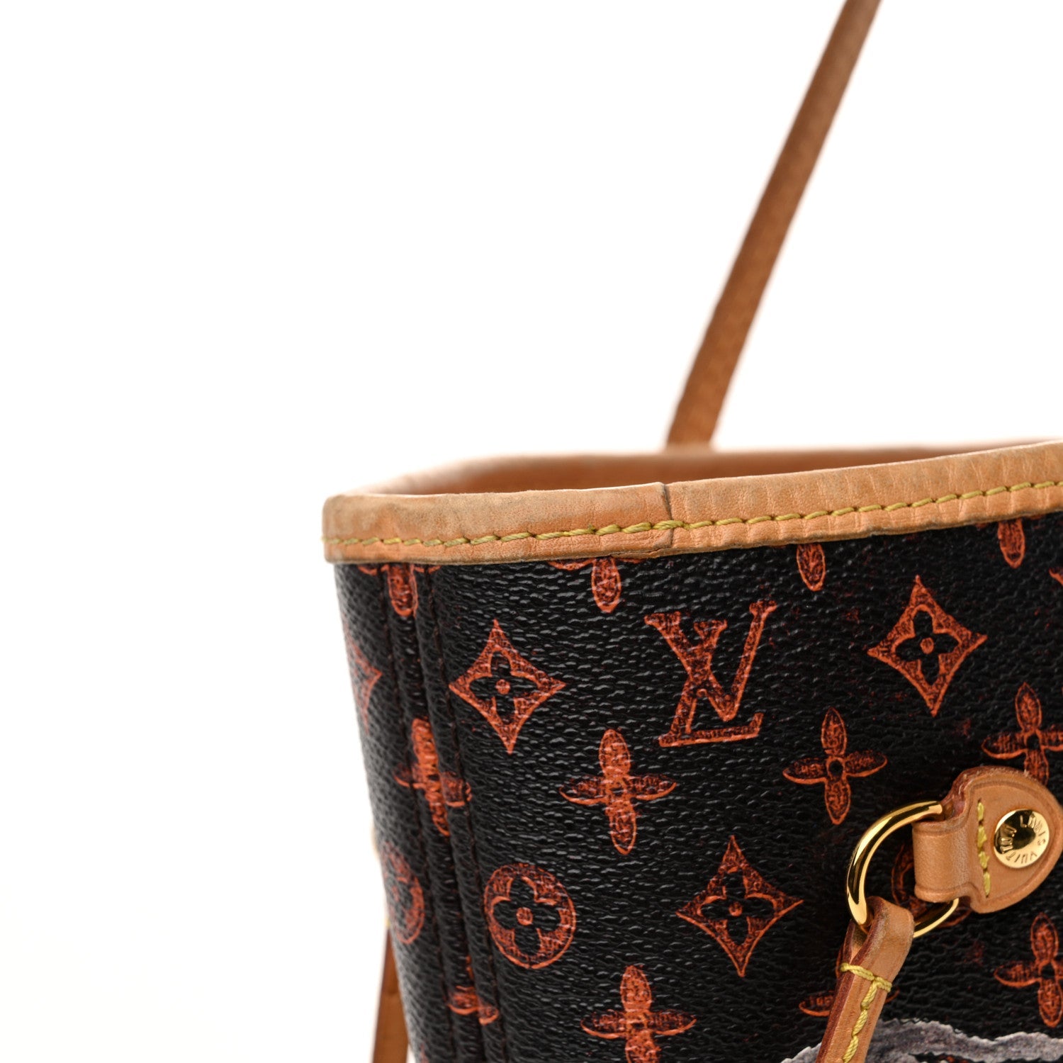 Louis Vuitton Catogram Neverfull MM Marron