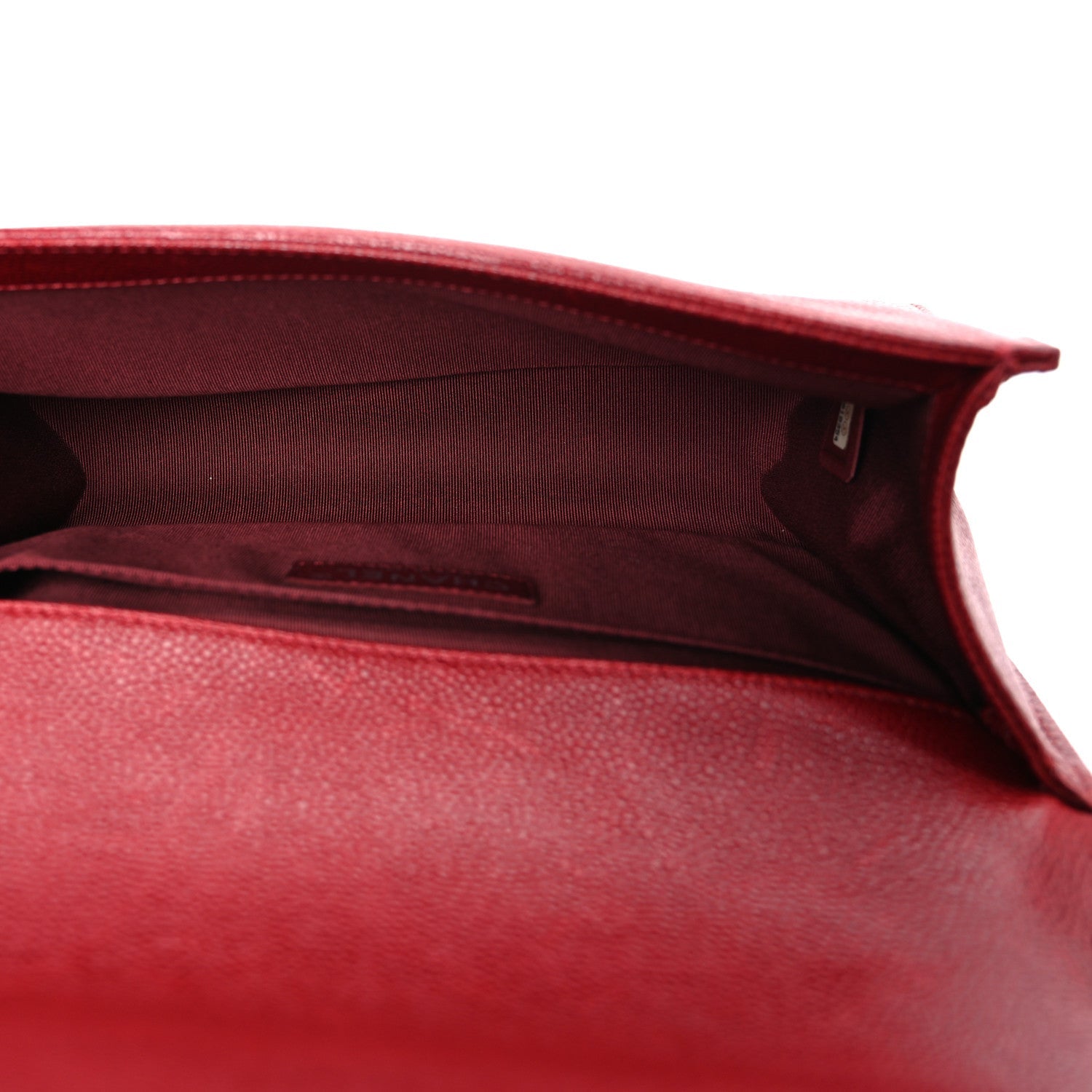Chanel Caviar Quilted Medium Boy Flap Red