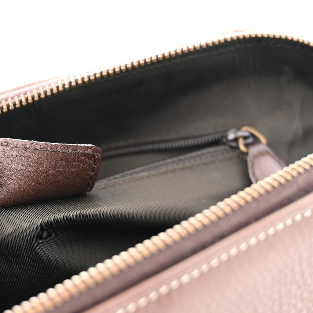 Christian Dior Pony Hair Calfskin Cadillac Tote Brown