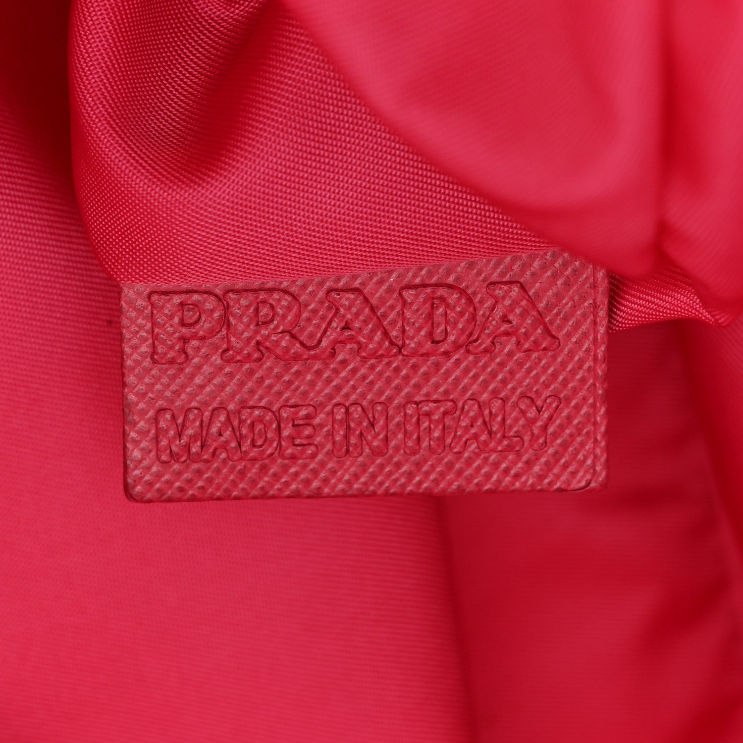 Prada Tessuto Nylon Saffiano Tote Papaya Ibisco
