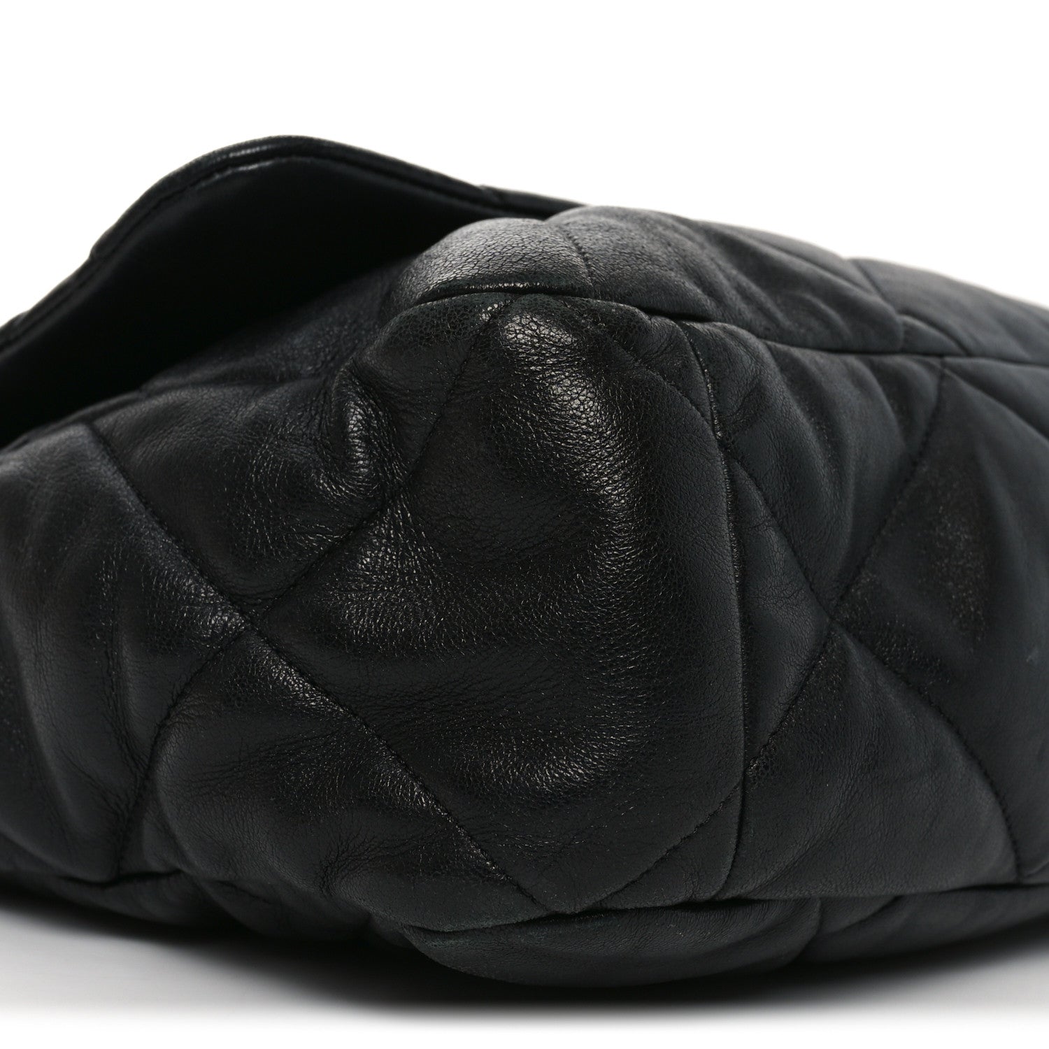 Chanel Lambskin Quilted Maxi Chanel 19 Flap Black