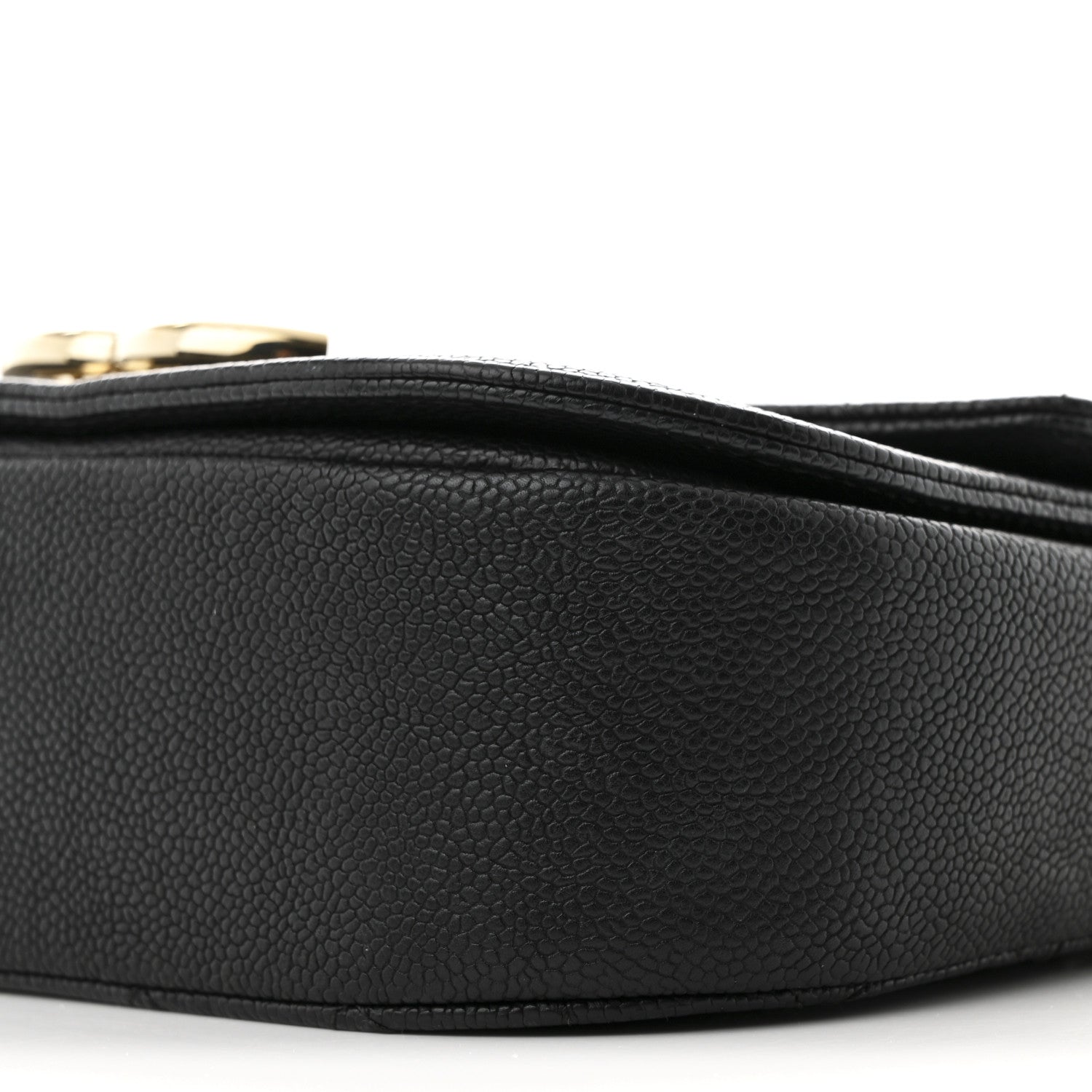 Chanel Grained Calfskin Quilted Small Cuba Top Handle Flap Black