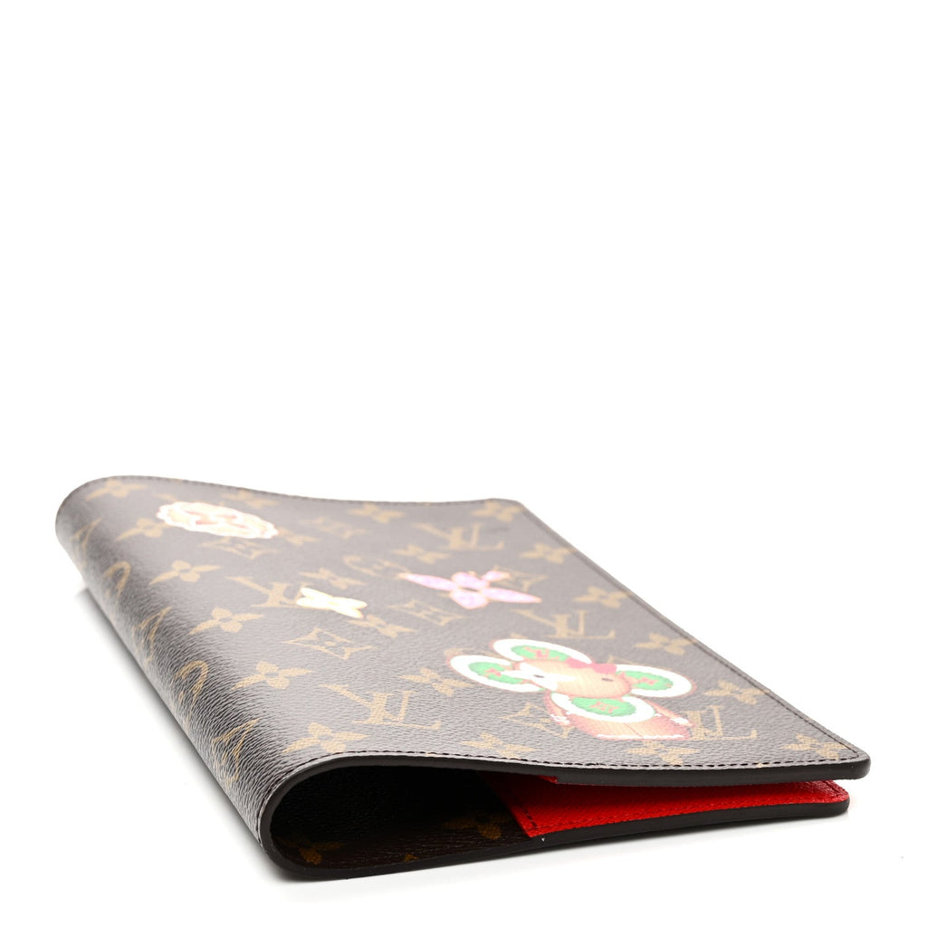 Louis Vuitton Monogram Emily Notebook Cove MM Coquelicot