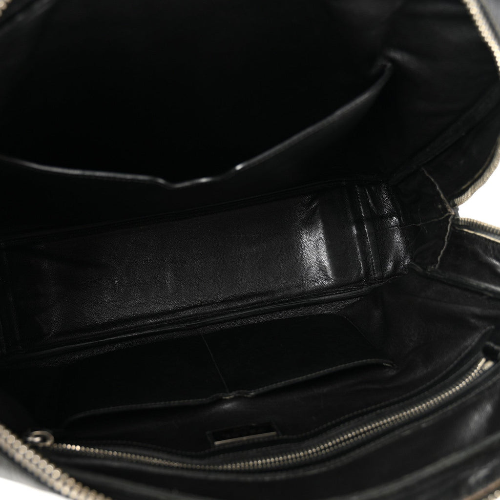 Prada Saffiano Travel Briefcase Black