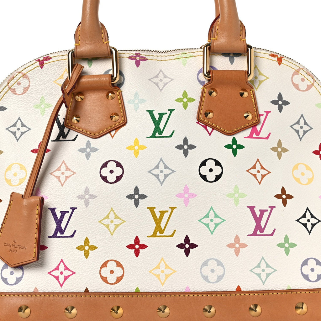Louis Vuitton Monogram Multicolor Alma PM White
