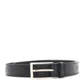Gucci Calfskin GG Tennis Embossed Double G 40mm Belt 80 32 Black