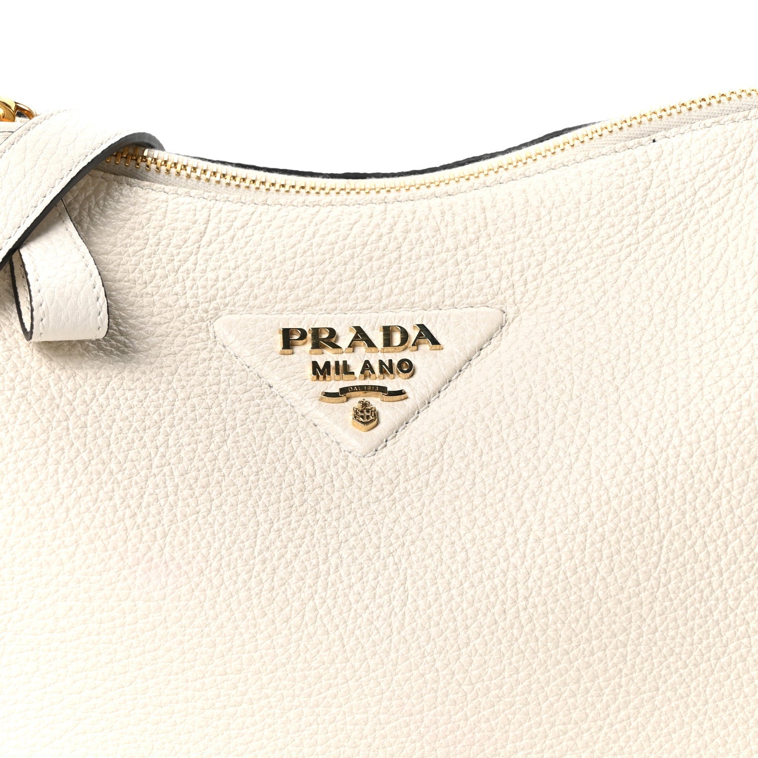 Prada Vitello Daino Small Shoulder Bag White