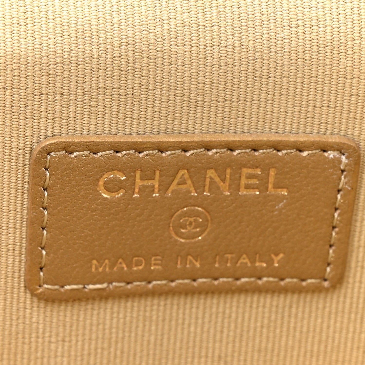 Chanel Lambskin Quilted Mini Pearl Crush Vanity Case With Chain Black