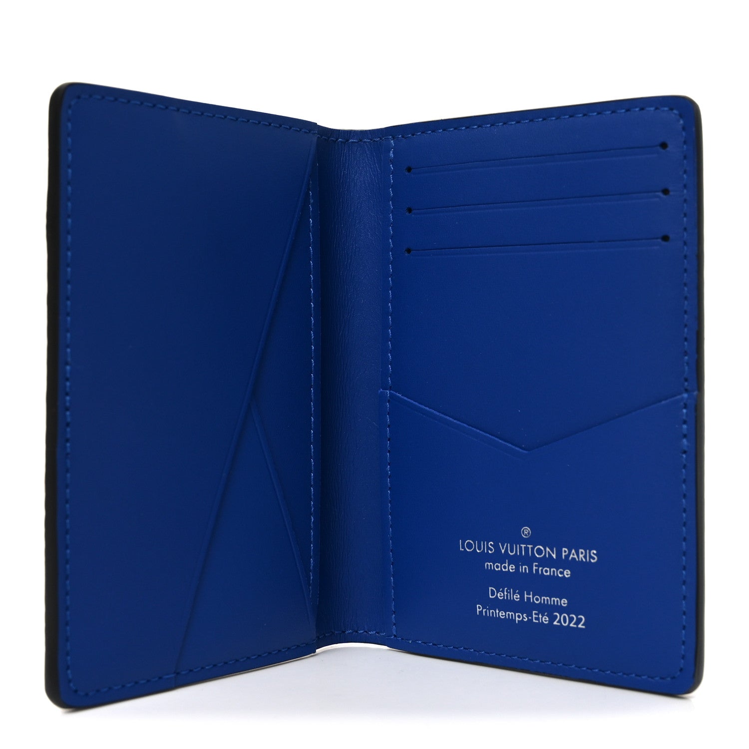 Louis Vuitton Taurillon Illusion Pocket Organizer Bleu Vert