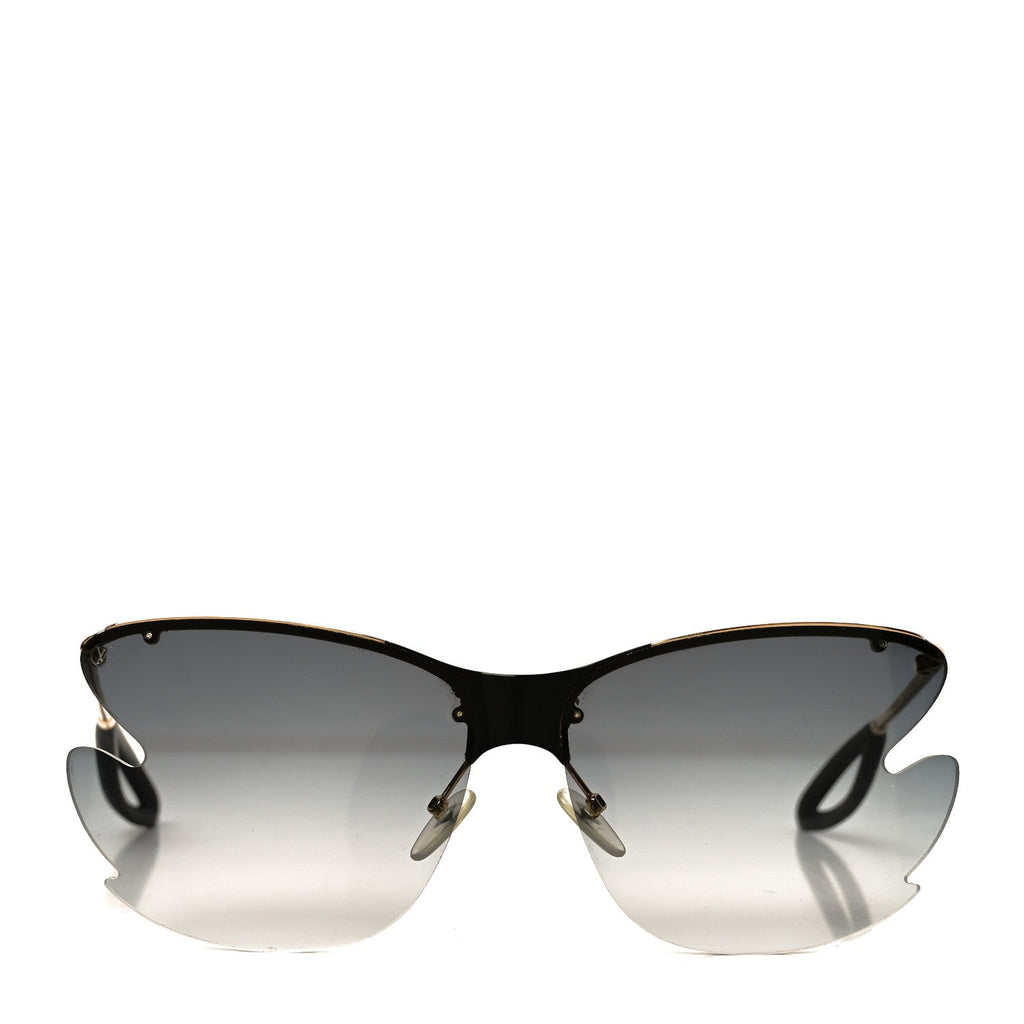 Louis Vuitton Bohemian Vuittony Square Sunglasses Z1235W Silver Mirror