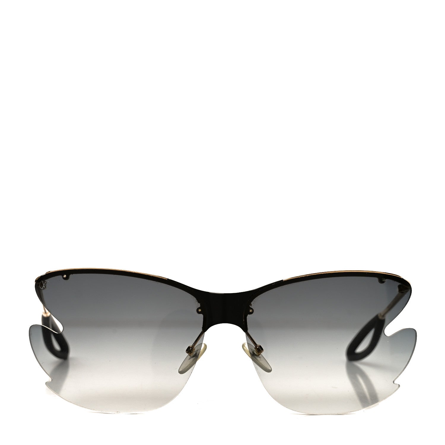 Louis Vuitton Bohemian Vuittony Square Sunglasses Z1235W Silver Mirror