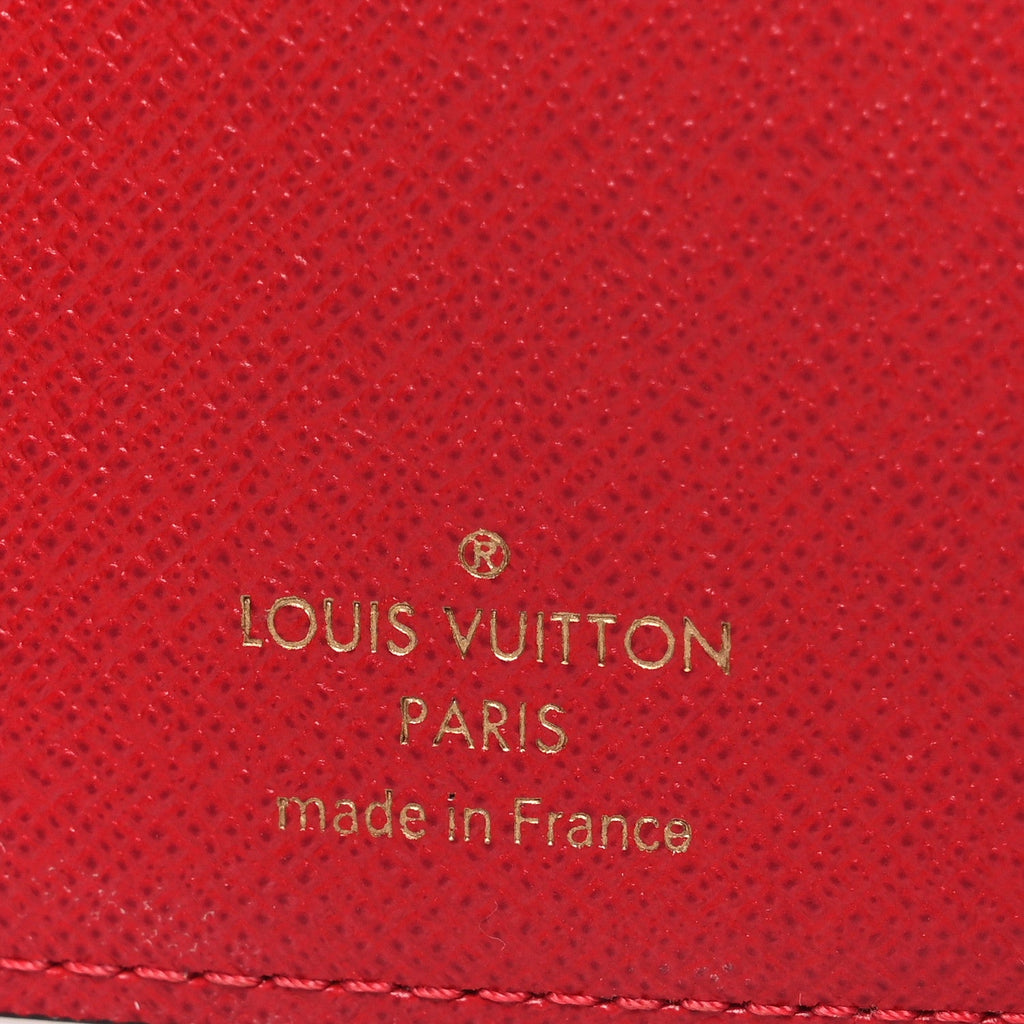 Louis Vuitton Damier Ebene Victorine Wallet Red