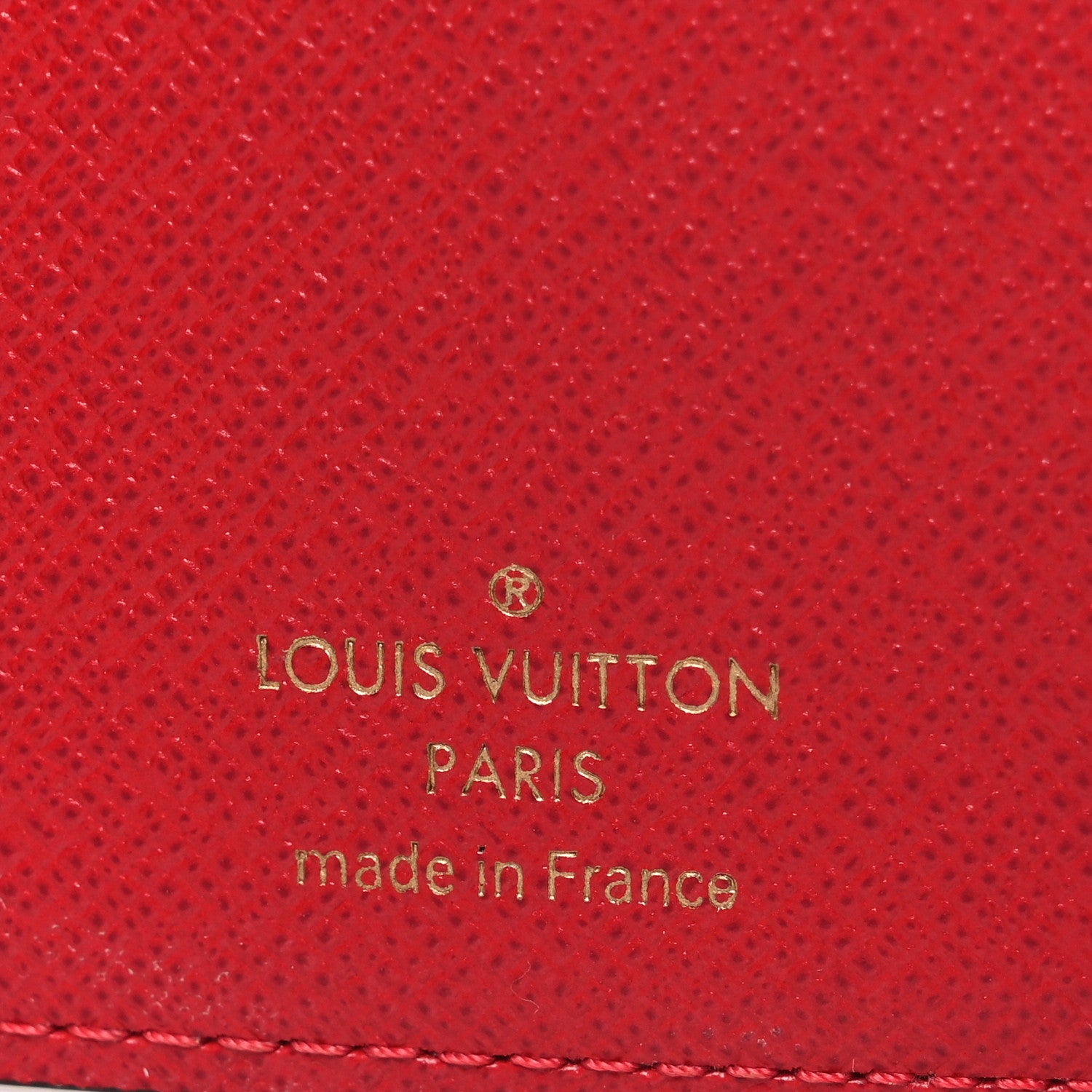Louis Vuitton Damier Ebene Victorine Wallet Red