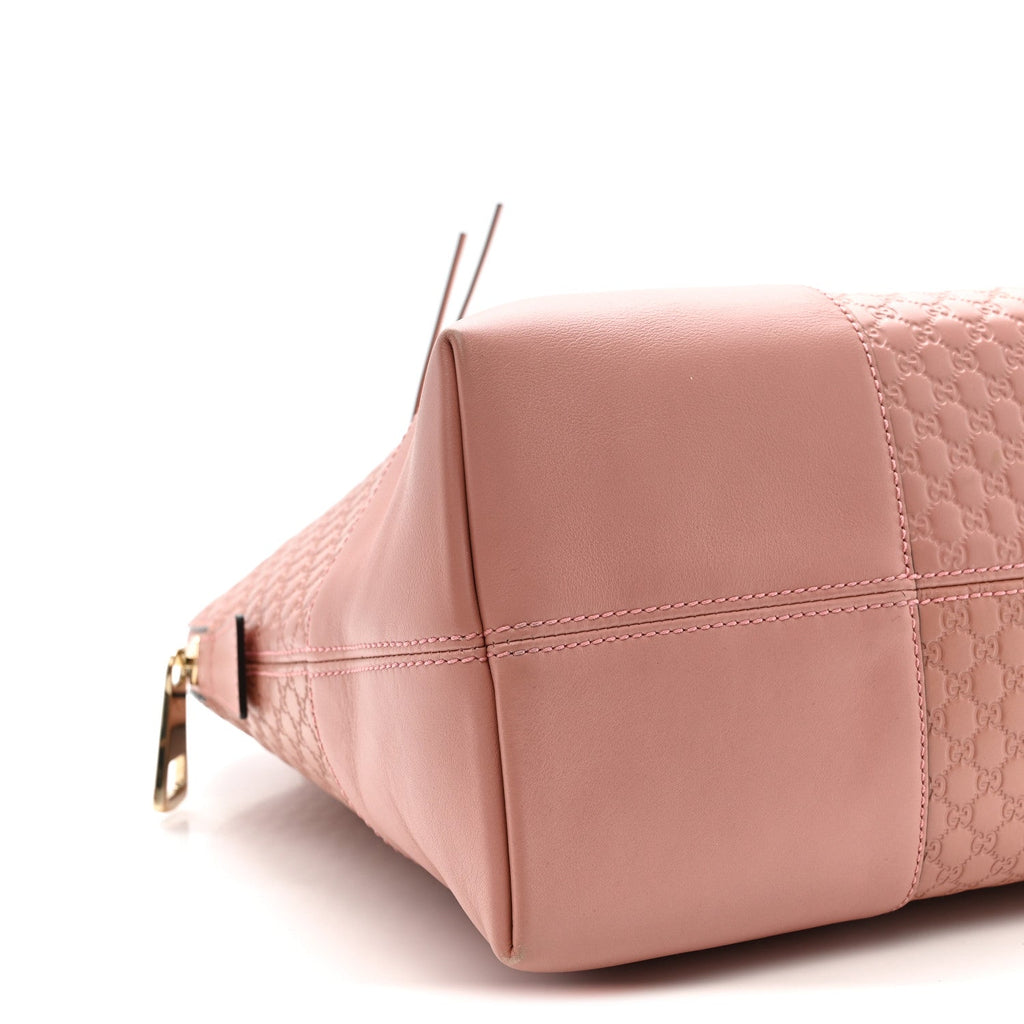 Gucci Soft Microguccissima Medium Bree Shoulder Bag Soft Pink
