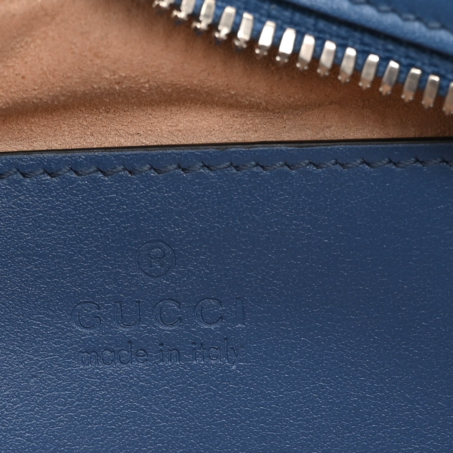 Gucci Calfskin Matelasse Aria Small GG Marmont Chain Shoulder Bag Clear Blue