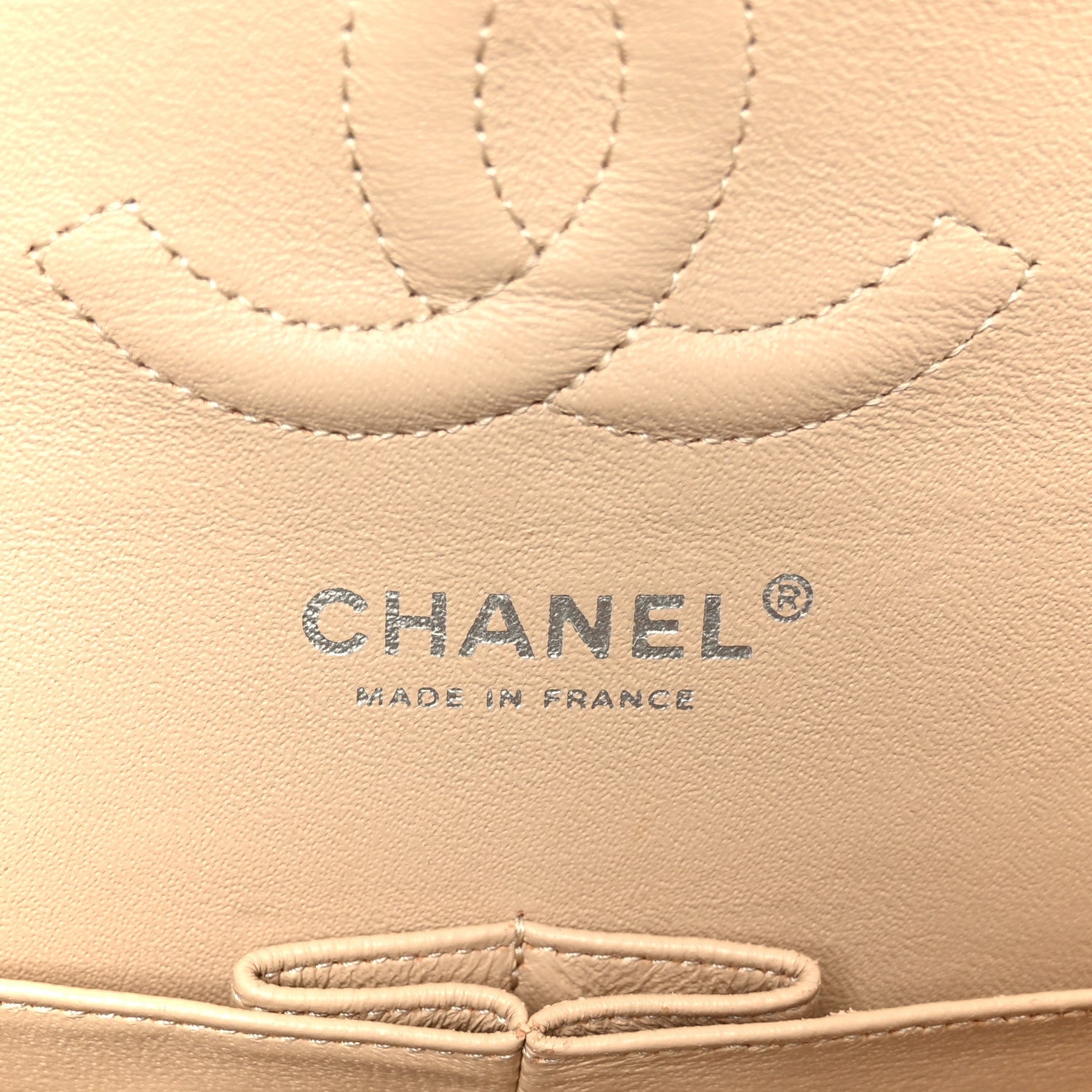 Chanel Caviar Quilted Medium Double Flap Beige