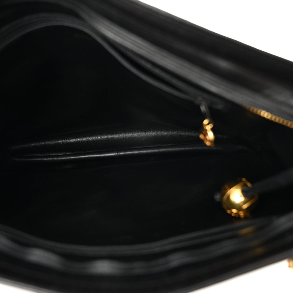 Chanel Lambskin Triple CC Shoulder Bag Black
