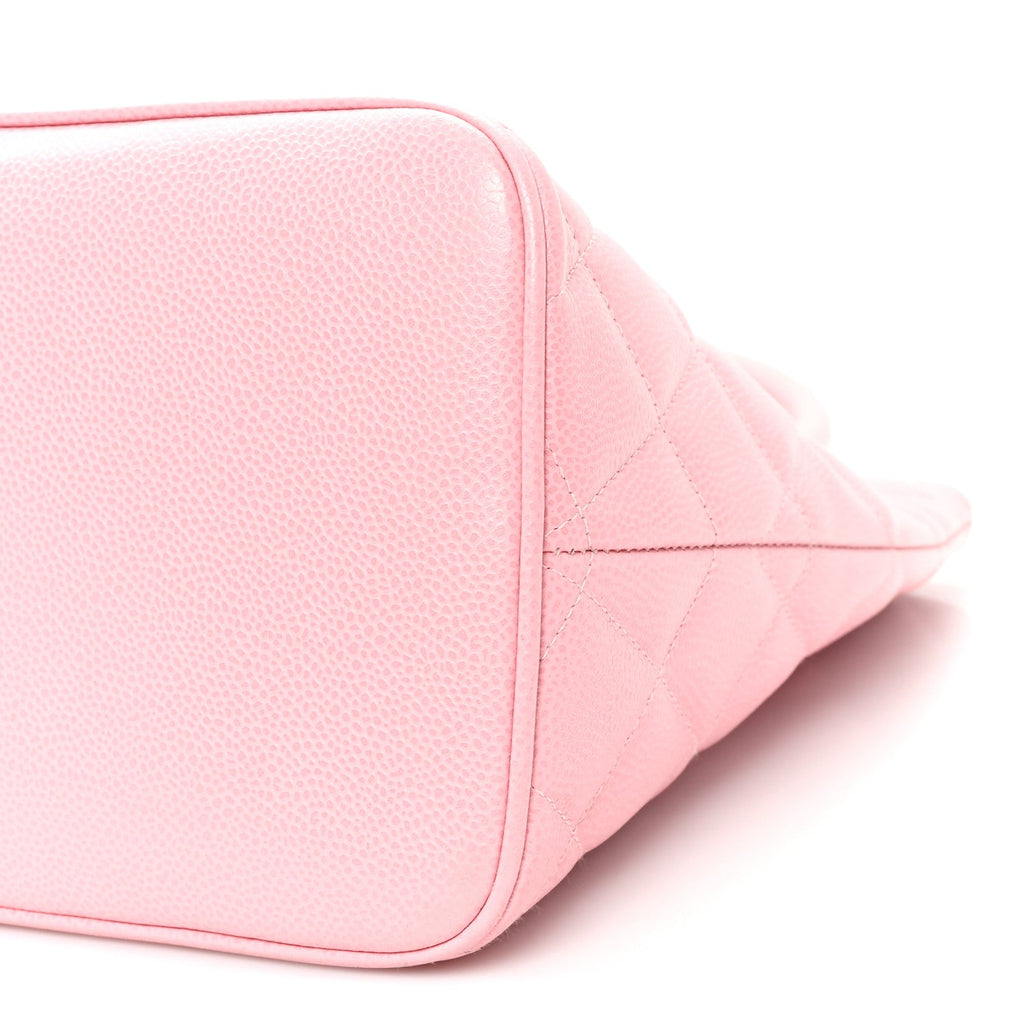 Chanel Caviar Quilted Medallion Tote Light Pink