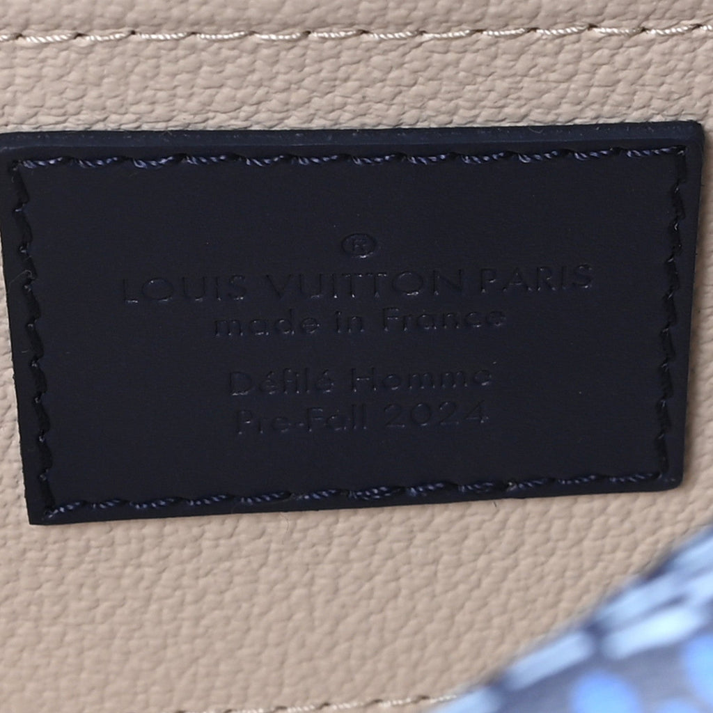 Louis Vuitton Damier Heritage Locker Dopp Kit Blue