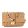 Christian Dior Lambskin Cannage Medium Miss Dior Flap Beige