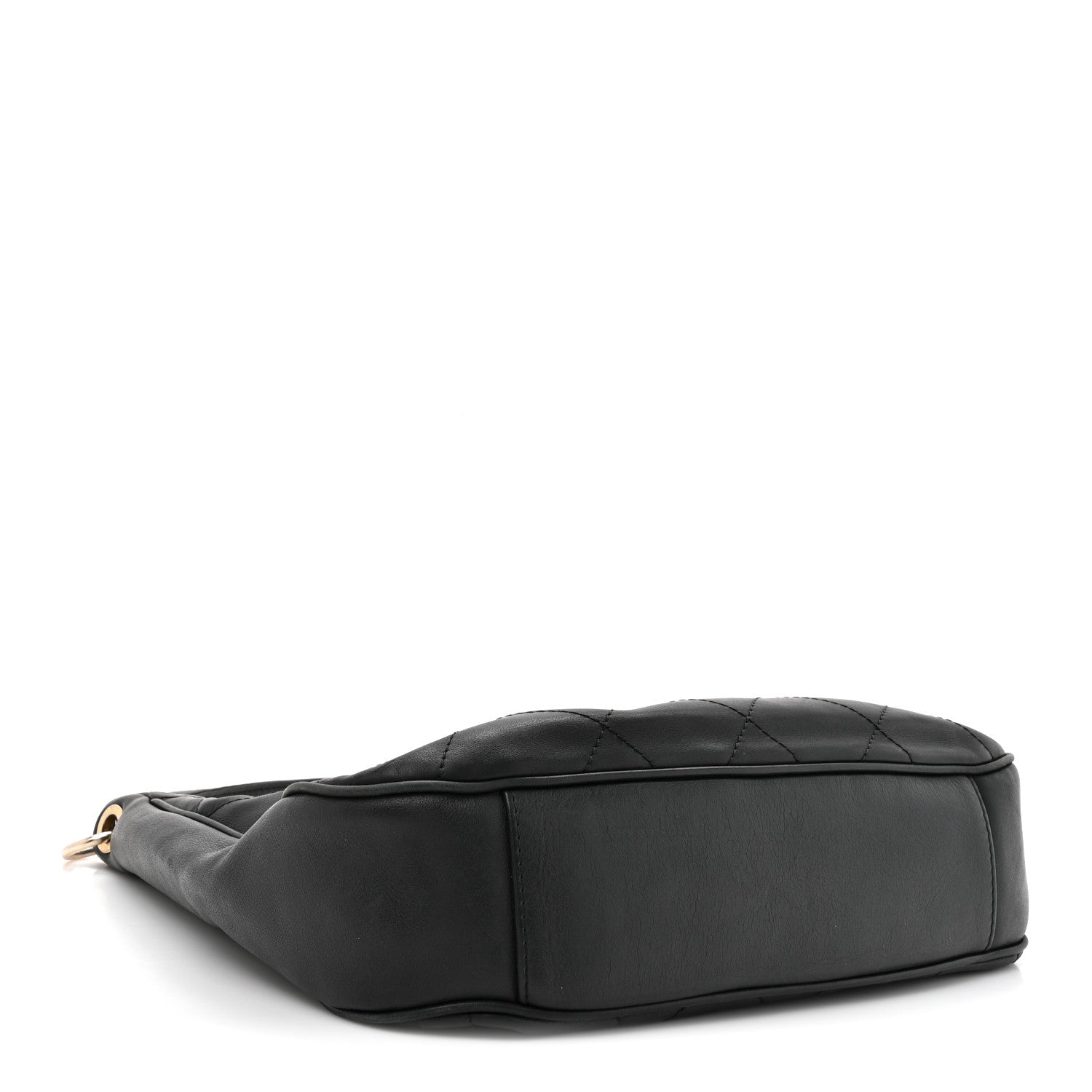 Chanel Calfskin Stitched Hobo Black