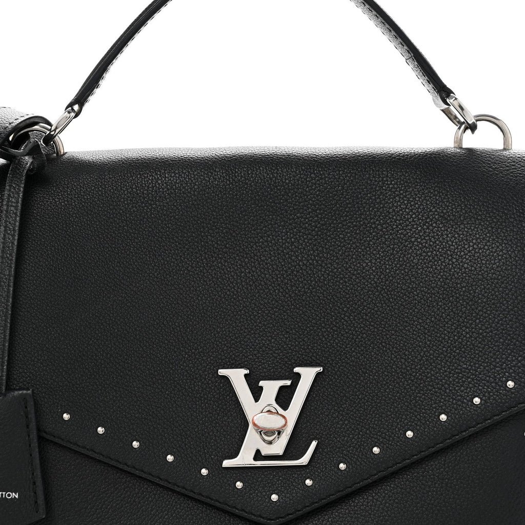 Louis Vuitton Soft Calfskin My Lockme Studs Black
