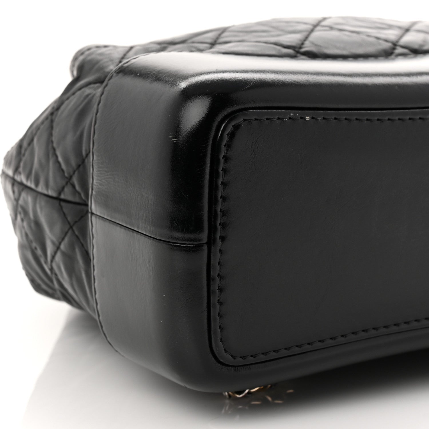 Chanel Aged Calfskin Quilted Small Gabrielle Backpack Black