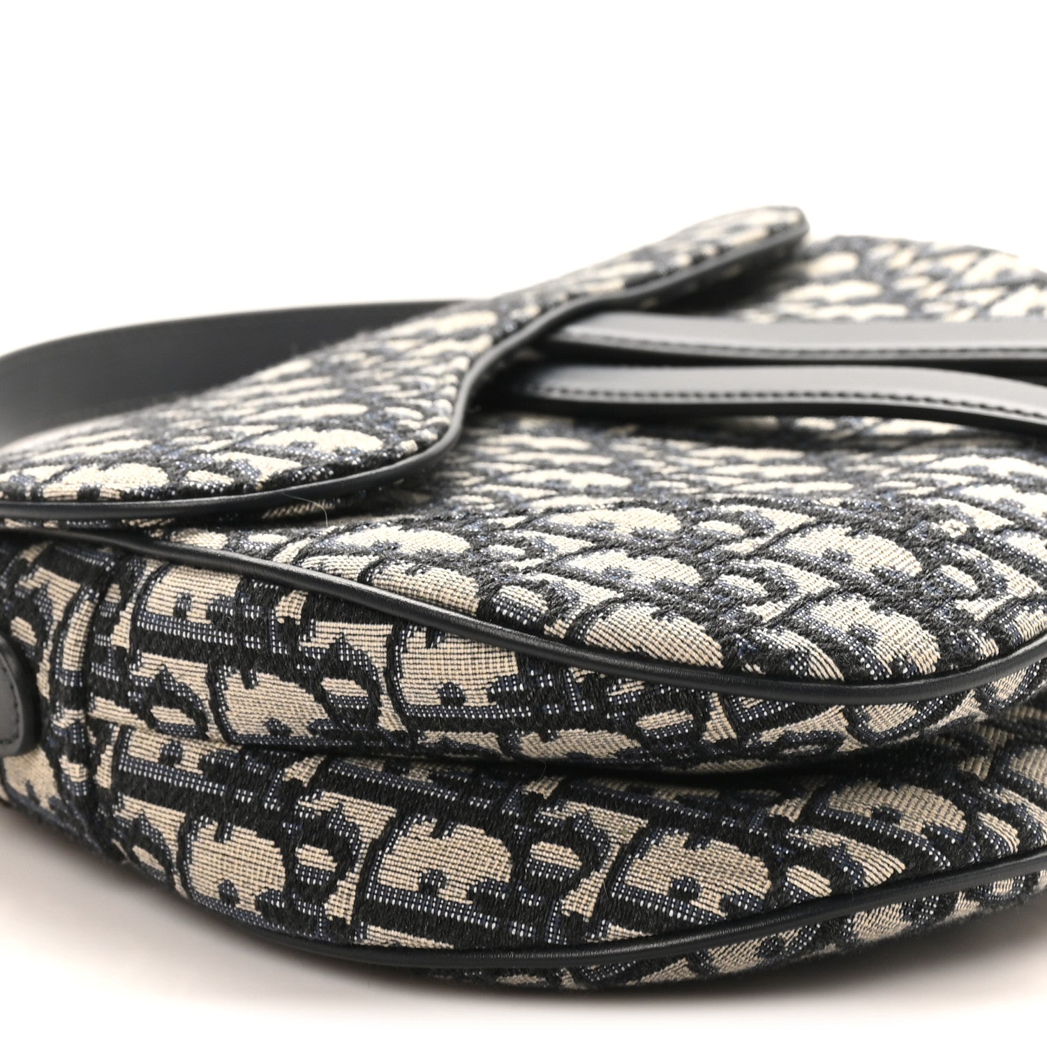 Christian Dior Oblique Saddle Bag Blue
