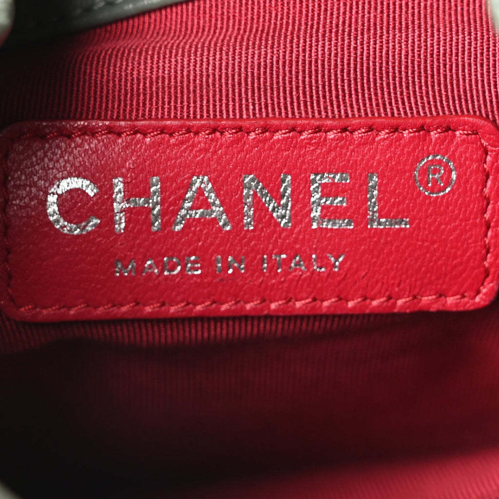 Chanel Aged Calfskin Quilted Small Gabrielle Backpack Green