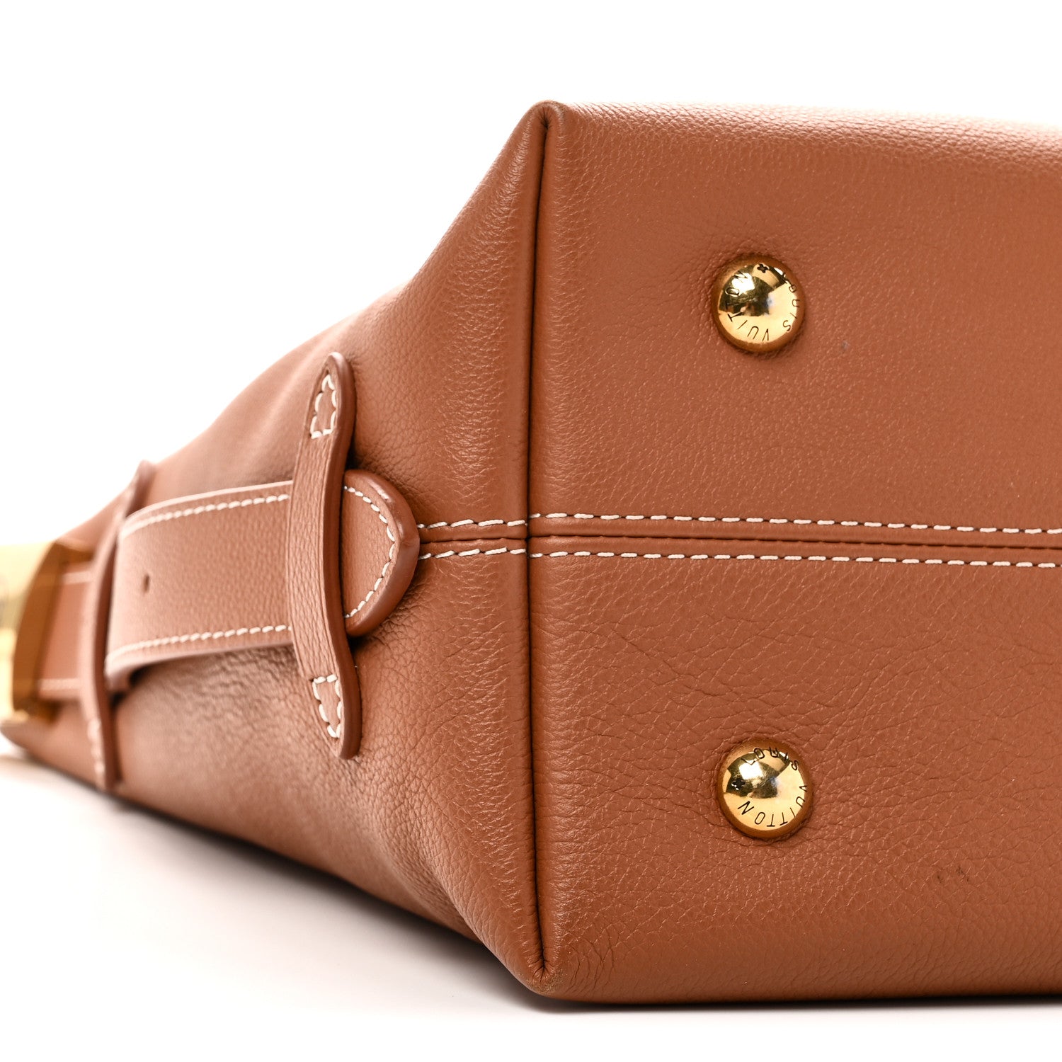 Louis Vuitton Grained Calfskin Low Key Hobo PM Cognac