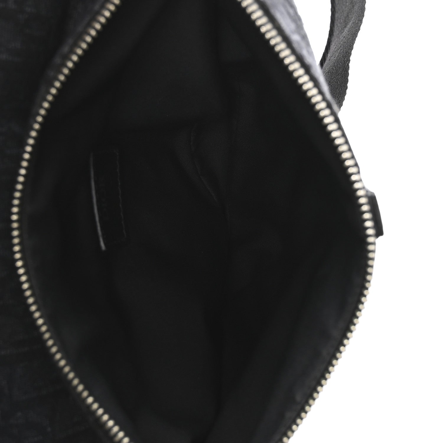 Christian Dior Oblique Mens Saddle Bag Black Blue